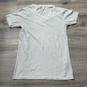 Lacoste Slim Fit V Neck Underwear Tee T Shirt White Men's Size‎ S Short Sleeve